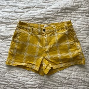 yellow summer shorts